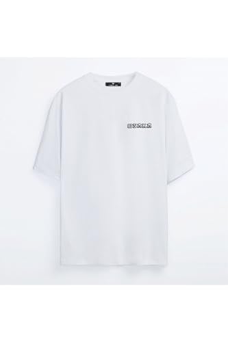 TrendSeninle Unisex Siyah Oversize T-shirt Baskılı Osaka Tişört