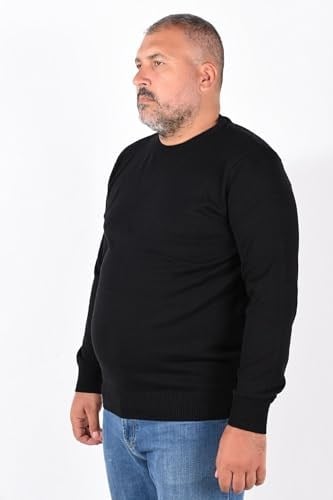 TRİST STAR Erkek Büyük Beden Bisiklet Yaka Kazak Trist-2101
