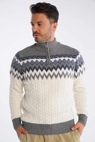 TRİST STAR Erkek Dik Yaka Triko Kazak Trist-5323