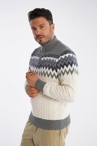 TRİST STAR Erkek Dik Yaka Triko Kazak Trist-5323