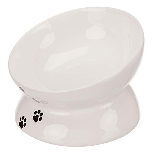 Trixie Kedi Mama ve Su Kabı Yükseltilmiş Ergonomik Seramik 0.15Lt 13 cm Beyaz