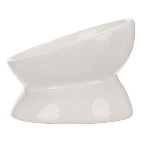 Trixie Kedi Mama ve Su Kabı Yükseltilmiş Ergonomik Seramik 0.15Lt 13 cm Beyaz