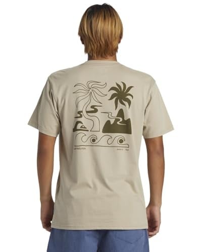 Tropical Breeze Erkek Kahverengi Günlük Stil T-Shirt AQYZT09562-THZ0