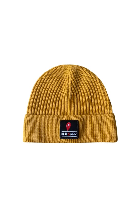 TSC HOUSE Unisex 22WCBE480U Here & Now Nakışlı Bere, Hardal, Tek Beden