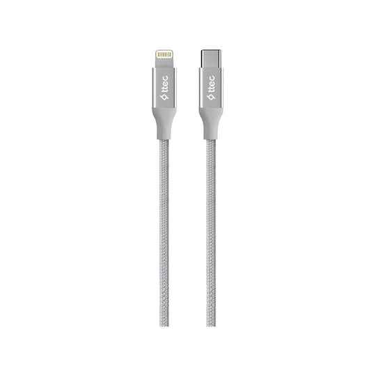 TTEC Alumicable Type-c Lightning Hızlı Şarj Kablosu 150cm 2DK41-8 Farklı Renk (Gri)