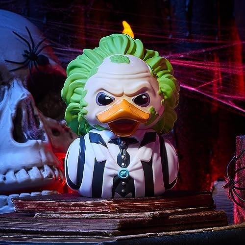 TUBBZ Box Edition Beetlejuice Koleksiyoncu Vinil Kauçuk Ördek Figürü - Resmi Beetlejuice Merchandise - Televizyon, Film ve Video Oyunları