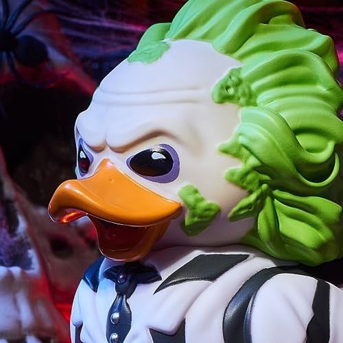 TUBBZ Box Edition Beetlejuice Koleksiyoncu Vinil Kauçuk Ördek Figürü - Resmi Beetlejuice Merchandise - Televizyon, Film ve Video Oyunları