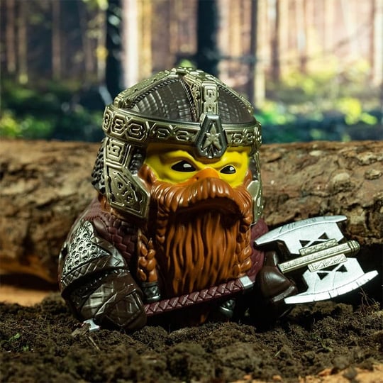 TUBBZ Kutulu Baskı Gimli Koleksiyon Vinil Kauçuk Ördek Figürü - Resmi Yüzüklerin Efendisi Ürünü - TV, Filmler ve Video Oyunları