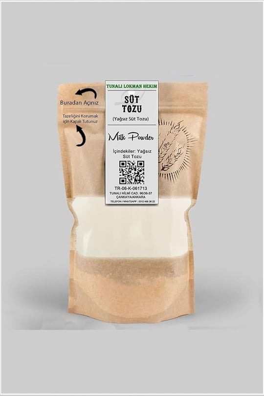 Tunalı Lokman Hekim Yağsız Süt Tozu 100 Gr