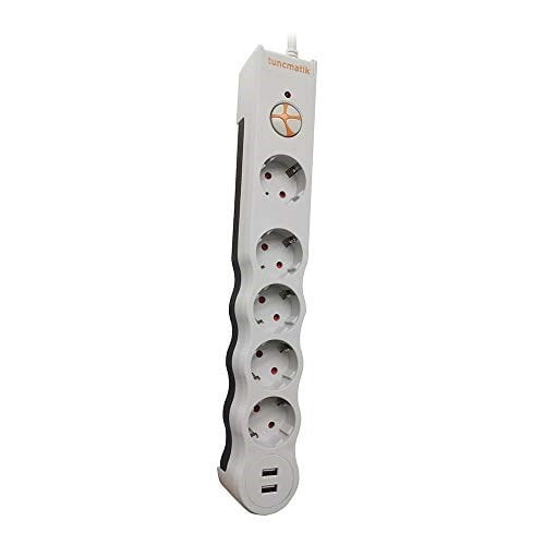 Tuncmatik Tunçmatik Powersurge 5+ USB Girişli Akım Korumalı Priz TSK5015