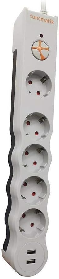 Tuncmatik Tunçmatik Powersurge 5+ USB Girişli Akım Korumalı Priz TSK5015