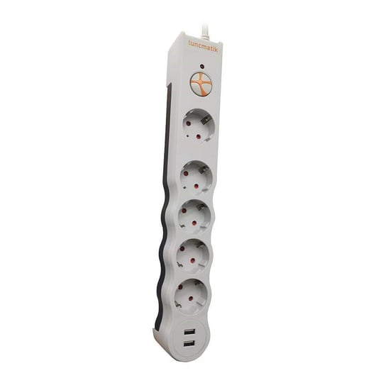Tuncmatik Tunçmatik Powersurge 5+ USB Girişli Akım Korumalı Priz TSK5015