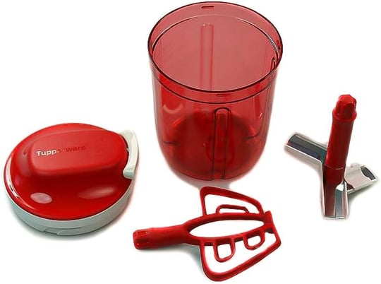Tupperware Chef Multi-Chef Kırmızı Süpersonik, Kesme ve Dövme Speedy Girl için