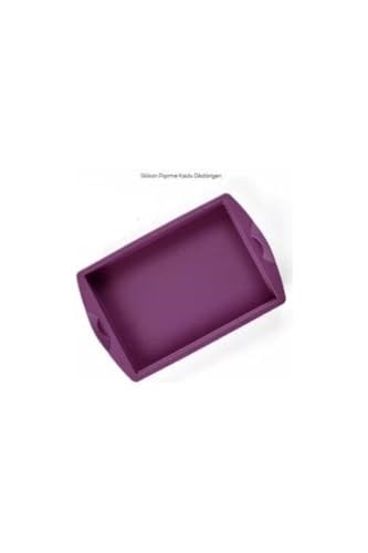 Tupperware Mor Silikon Pişirme Kabı Dikdörtgen Özel Seri