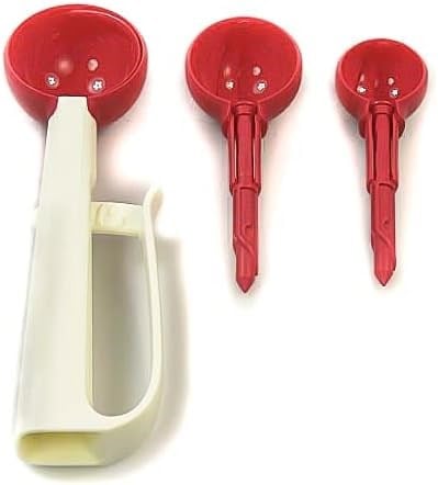 Tupperware Porsiyonlayıcı Porsiyon Türü Beyaz Pastel Kırmızı Ölçüm Kaşığı Kaşık 37743