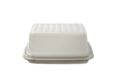 Tupperware Tereyağı kabı Butterschatz beyaz C21 Butterschatz buzdolabı