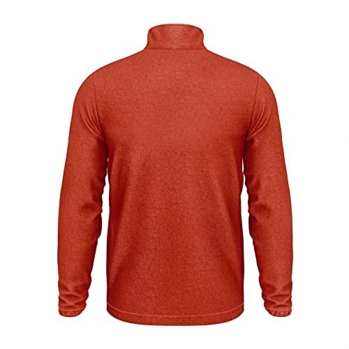 Turuncu Tam Fermuarlı Unisex Polar