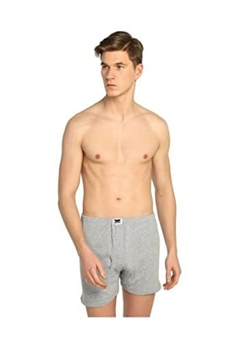 Tutku 5 Adet Ribana Gri Renk Paçalı Boxer Gri 2XL