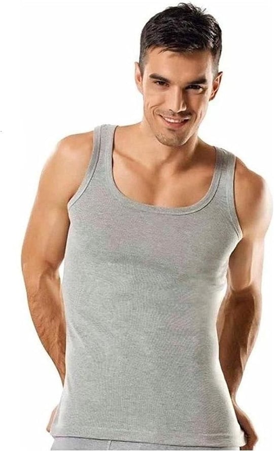 Tutku 6 Adet Gri Ribana Spor Atlet Gri XL
