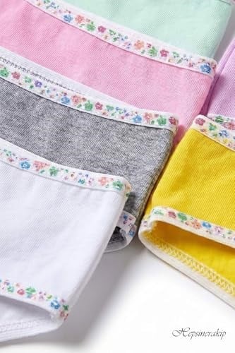 Tutku 6lı Kız Çocuk Baskılı Renkli Külot Likralı Slip