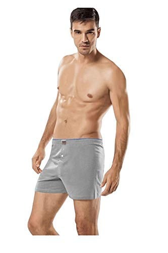 Tutku 6lı Pamuklu Penye Düğmeli Erkek Boxer