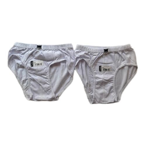Tutku Erkek Çocuk Slip Külot 2li BEYAZ%100 Pamuk 6-9 YAŞ