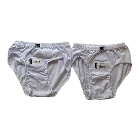 Tutku Erkek Çocuk Slip Külot 2li BEYAZ%100 Pamuk 6-9 YAŞ