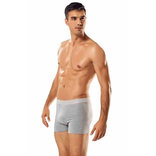Tutku Erkek Pamuklu Likralı Boxer Paçalı Don 10lu Paket XL Gri