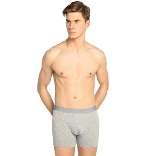 Tutku Erkek Pamuklu Likralı Boxer Paçalı Don 10lu Paket XL Gri