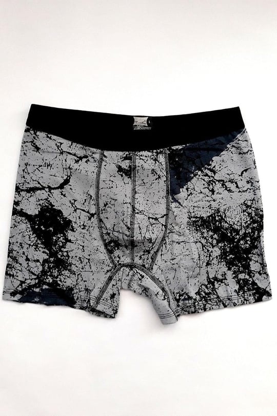 Tutku Erkek Spor Boxer, Likralı Elastan, Gri Kombin, XL Beden