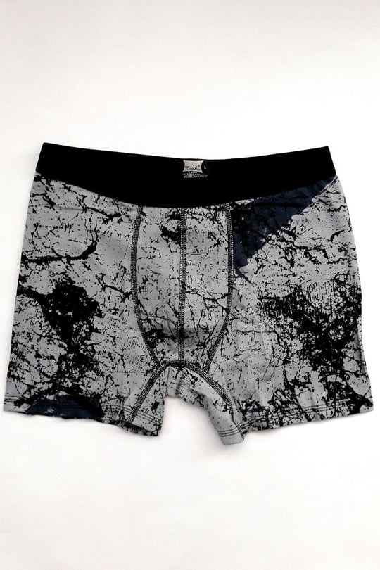 Tutku Erkek Spor Boxer, Likralı Elastan, Gri Kombin, XL Beden