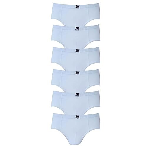 Tutku İç Giyim Pamuklu Erkek Çocuk Slip Külot Beyaz 6 lı Paket Beyaz 11-12 Yaş