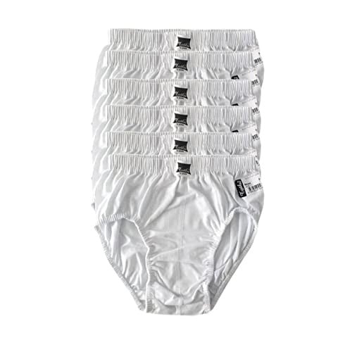 Tutku İç Giyim Pamuklu Erkek Çocuk Slip Külot Beyaz 6 lı Paket Beyaz 11-12 Yaş