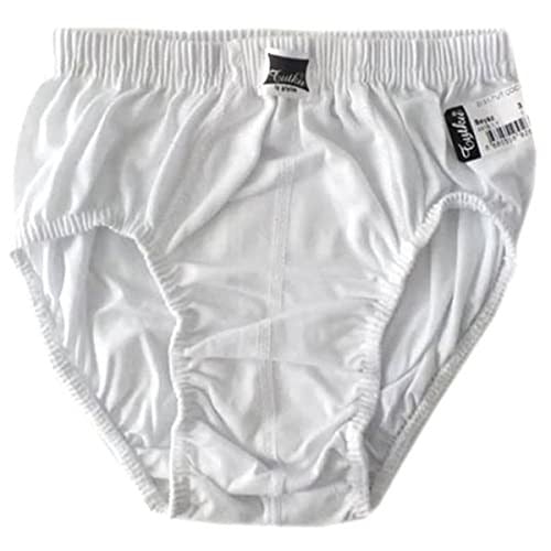 Tutku İç Giyim Pamuklu Erkek Çocuk Slip Külot Beyaz 6 lı Paket Beyaz 11-12 Yaş