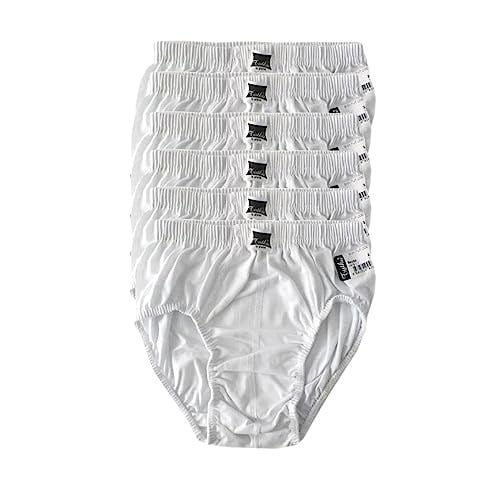 Tutku İç Giyim Pamuklu Erkek Çocuk Slip Külot Beyaz 6 lı Paket Beyaz 11-12 Yaş