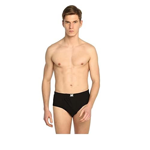 Tutku İç Giyim Pamuklu Erkek Renkli Slip Külot 6 Lı Paket Siyah M