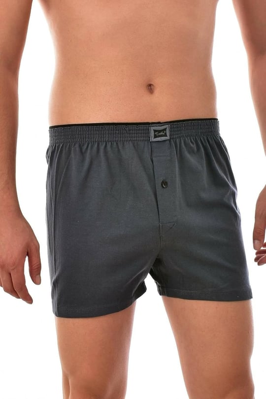 Tutku İç Giyim Pamuklu Penye Düğmeli Erkek Boxer 3 Lü Paket