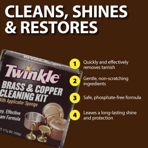 Twinkle (1, 4-3/8 oz) - Malco Products Inc. 525105 Brass And Copper Cleaning Kit