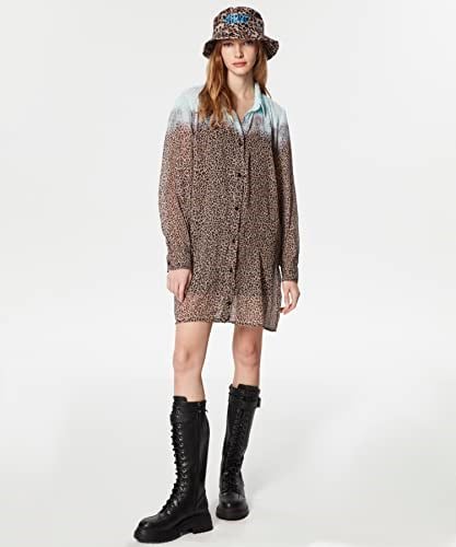 Twist DEGRADE RENK GEÇİŞLİ ANIMAL PRINT ELBİSE