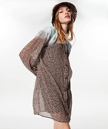 Twist DEGRADE RENK GEÇİŞLİ ANIMAL PRINT ELBİSE