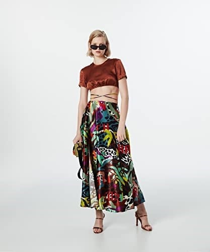 Twist SIRT DEKOLTELİ CROP BLUZ