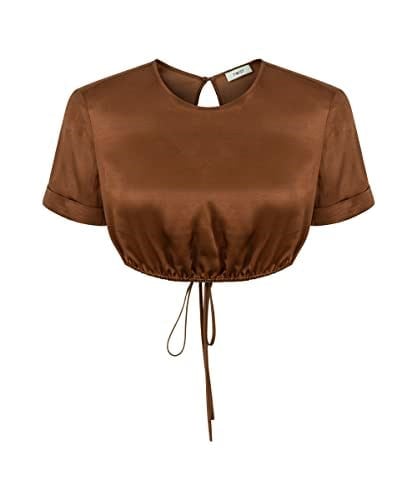 Twist SIRT DEKOLTELİ CROP BLUZ