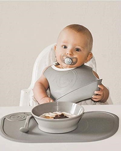 Twistshake Akıllı Mama Kasesi Gri 6+ Ay