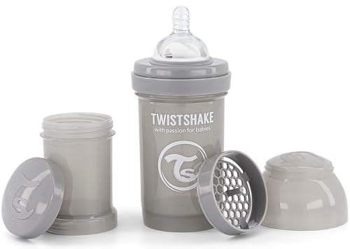 Twistshake Anti-Kolik Bebek Biberonu Gri 0+ Ay 180 ml
