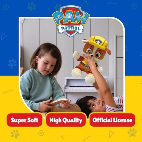 TY Rubble Paw Patrol çocuklar için yumuşak pelüş oyuncak, pelüş oyuncak, koleksiyon parçası, Beanie Babies serisi, standart - Seçenekler: Rubble, Rocky, Skye
