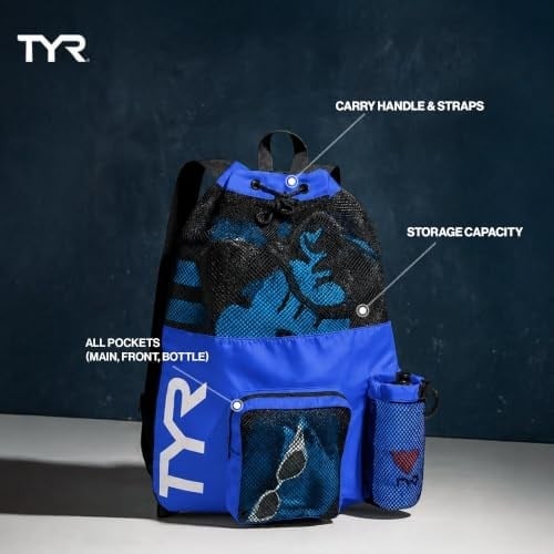TYR Üniseks Big Mesh Mummy Bckpk Big Mesh Mummy Bckpk (1li Paket)