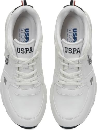 U.S.POLO ASSN VANCE 4PR BEYAZ COMFORT CASUAL ANATOMİK SPOR AYAKKABISI - Bedenler: 40 EU, 41 EU, 42 EU, 43 EU, 44 EU, 45 EU