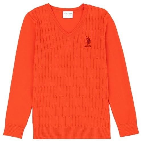U.S. POLO ASSN. KIZ COCUK ORANJ TRIKO KAZAK BASIC