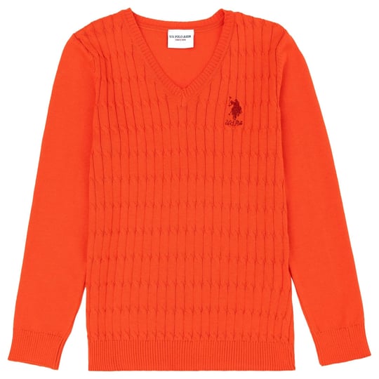 U.S. POLO ASSN. KIZ COCUK ORANJ TRIKO KAZAK BASIC