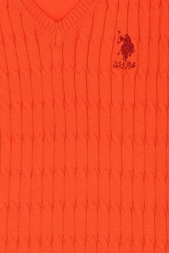 U.S. POLO ASSN. KIZ COCUK ORANJ TRIKO KAZAK BASIC